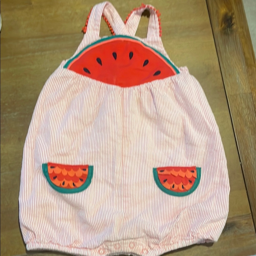 Baby Boden Watermelon Baby Romper